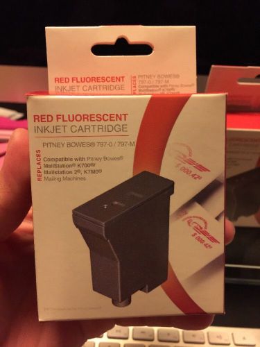 Red Fluorescent Inkjet Cartridge for Pitney Bowes MailStation K700
