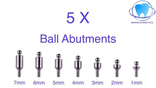 Titanium Implant Dentist Internal Hex Lab - 5 Ball Attachment