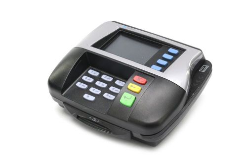 The touch screen credit card reader with signature capabilities is called VERIFONE MX850. It also supports RFID and EMV transactions and has the product code M094-209-01-RC.