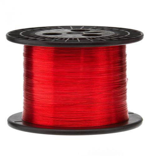 25 awg gauge enameled copper magnet wire 5.0 lbs 5060&#039; length 0.0188&#034; 155c red for sale