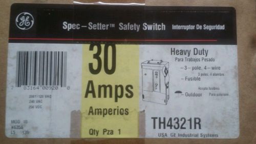 30 amp fused outdoor disconnect th4321r GE made in USA