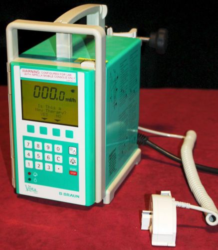 B Braun Medical Vista Basic Hospital Programmable IV Infusion Pump - Model 637-202 (98-hour version)