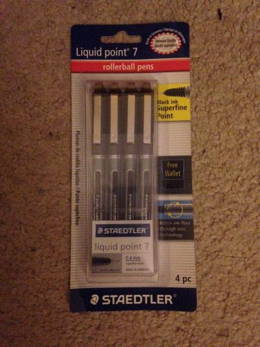 Staedtler Liquid Point Superfine 4-Pack 0.4mm Pen