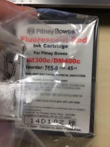 Red Fluorescent Ink 765-9 for Pitney Bowes DM300c and DM400c - Authentic OEM