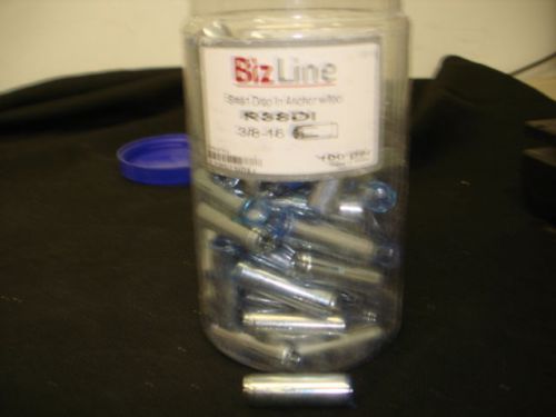 New Pack of 100 BizLine 3/8-inch Internal Plug Drop in Anchors with Tool R38DI 3/8-16