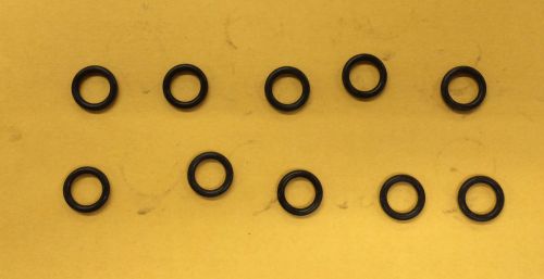 New Pack of 10 Rubber O-Rings, 7/16 inch Outer Diameter by 5/16 inch Inner Diameter with 1/16 inch thickness.