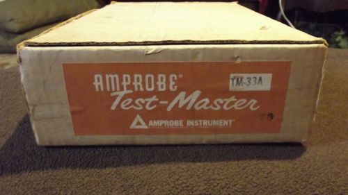 Model TM-33A Tester-Master by Amprobe.