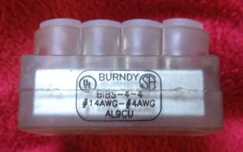 Burndy bibs44 multi tap connector splice unitap bibs 4-4 for sale