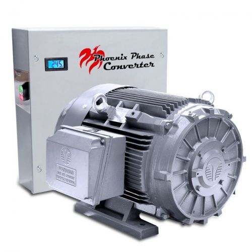 60 hp rotary phase converter- tefc, voltage display, power protected - pc60plv for sale