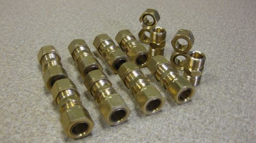 20pcs of Brass Compression Fittings with Insert - 3/8