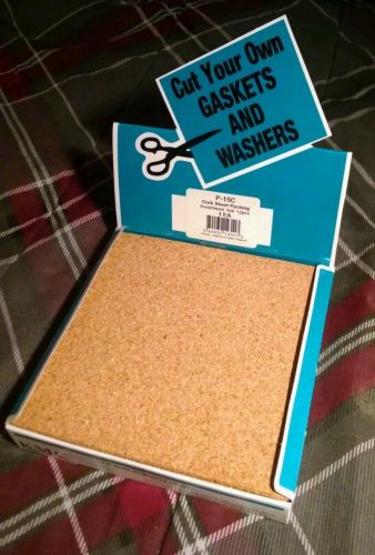 KMC Brand - Assorted Cork Gasket Material: 6x6 Sheets - 4 Sheets of 0.12