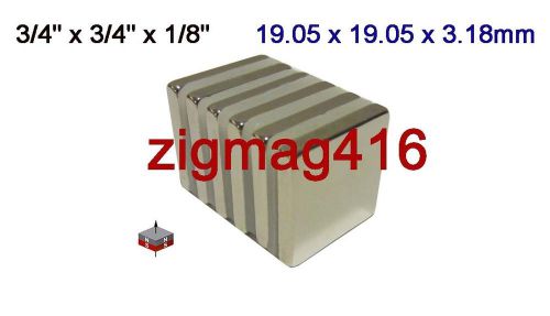 Block Magnets - Neodymium (Rare Earth) N52, 3/4