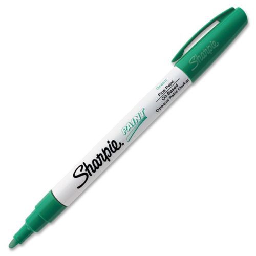 Green Fine-Tip Oil-Based Paint Marker by Sharpie with Point Type 1 (35537)