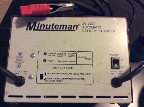 Battery Charger - Minuteman 957722, 24 Volts/12 Amps