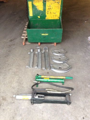 Greenlee 882 hydraulic pipe bender 1-1/4 to 2 w/pump emt conduit ships fob for sale