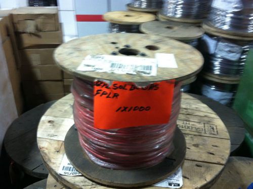 12-2c shielded fplr. fire alarm cable  1000&#039; reel red. free shipping!! for sale