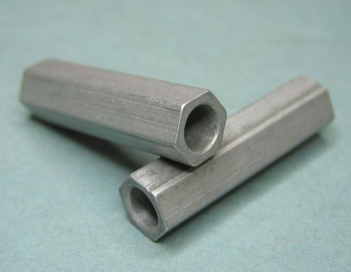 20 - pieces aluminum spacer standoff 1&#034;-long 1/4&#034;-hex 0.17&#034;-i.d. for sale