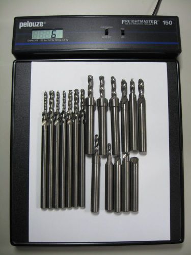 Carbide drills, solid carbide drills, used, for reuse/regrind or scrap for sale