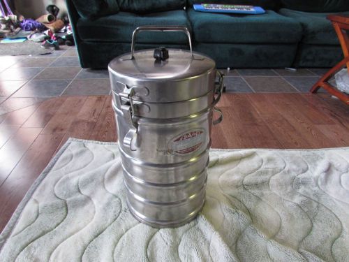 Stainless Steel 3 Gallon AerVoid Thermal Insulation Container for Hot/Cold