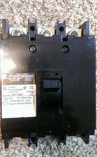 Square D XR-1487 3pole Q2L3-150Amp Circuit Breaker