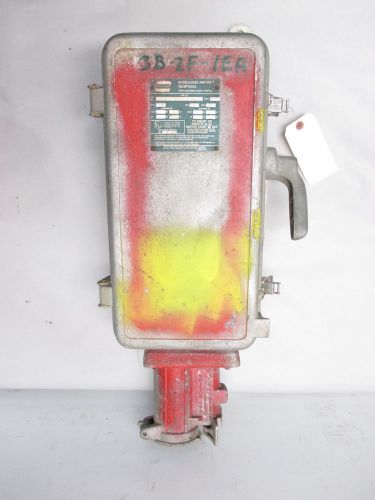 Crouse hinds wsr63542 welding 60a 600v receptacle non-fusible disconnect d426762 for sale