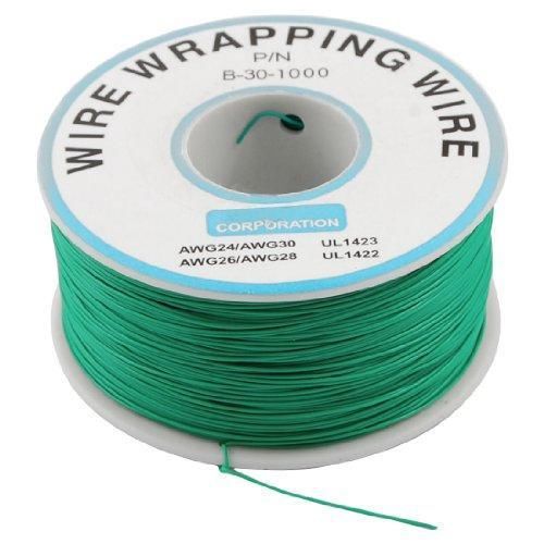 Amico pcb solder green flexible 0.25mm dia copper wire 30awg wrapping wrap new for sale