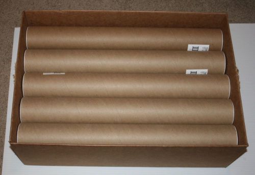 10 tubes of 23.5-inch Kraft shipping tubes for mailing, packing, and shipping documents, posters, and blueprints in blue color.