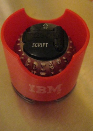 12 Pitch IBM Selectric I, II Typewriter Script Font Element Ball.
