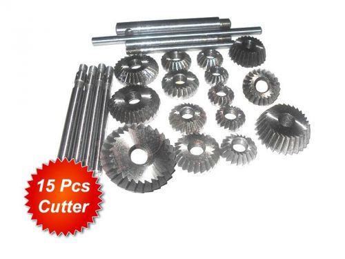 High Quality Valve Seat and Face Cutter Set for Vintage Cars, Bikes, and Jeep - 15 Pieces
