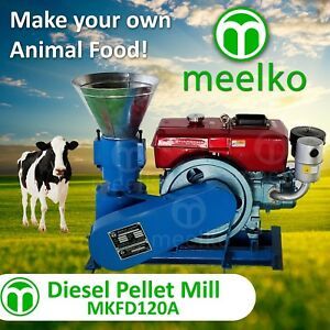 MIAMI USA SHIPPING Pellet Mill with 8 HP Diesel Engine for 6mm Cow Feed