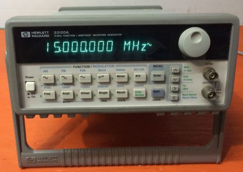 Agilent hp  33120a function / arbitrary waveform generator 15 mhz for sale