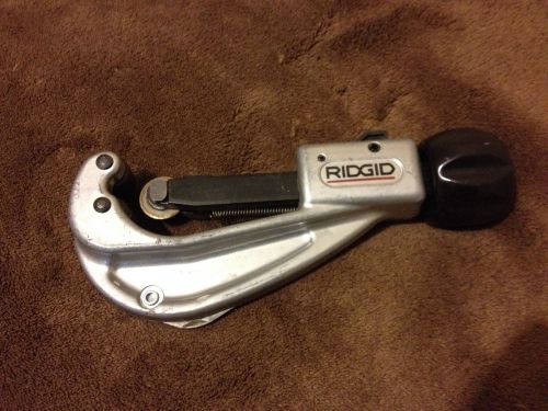 Used Ridgid Tubing Cutter, Model #151, for cutting tubes with diameters ranging from 1/4 inch to 1-5/8 inches or 6mm to 42mm.
