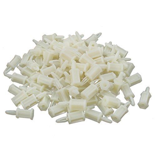 Uxcell 100 pcs flame retardant nylon screw mount pcb supports 12.5mm high for sale