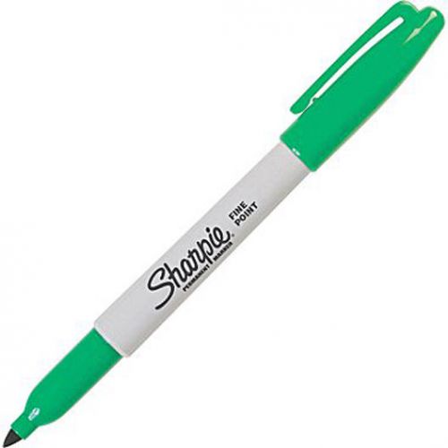 Sharpie fine point permanent markers green dozen durable tip detailed lines for sale