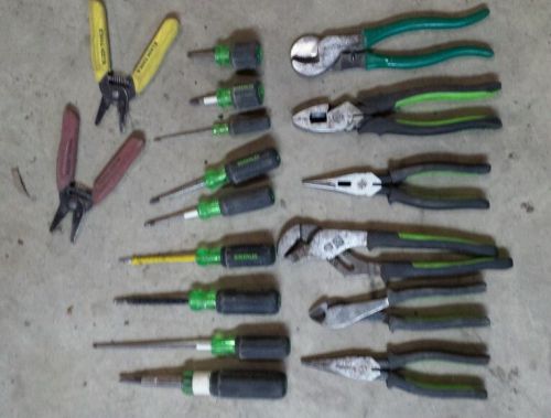Lot of tools from Greenlee and Klein.