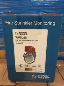 System Sensor WFD25N 2.5&#034; Waterflow Detector Fire Sprinkler Monitoring (NEW)