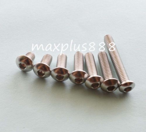 Stainless Steel Button Head Allen Bolts in Metric Thread Size M4*10 - Set of 200.