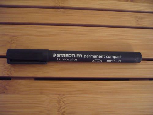 Black STAEDTLER Lumocolor Permanent Compact Dry Safe Marker 1-2 mm