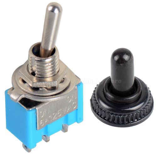 HYSG One Piece Blue Waterproof MTS-102 SPDT Miniature Toggle Switch with ON/ON Action