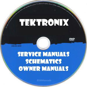 DVD Collection of Tektronix Repair Service Manuals and Schematics in PDF Format