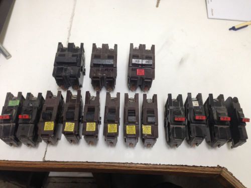 Federal pacific assorted circuit breakers for sale