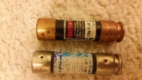 Lot of 2 Fusetron FRN-R-60 Class RK5 Fuses, 250VAC