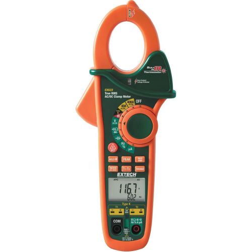 AC DC IR Thermometer Clamp Meter by Extech (EX623)