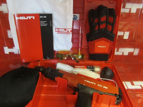 Brand new Hilti DX 36 with a free kit, boasting a 2-year warranty. This powerful and durable tool is a must-have in your arsenal. Get it now with fast shipping.
