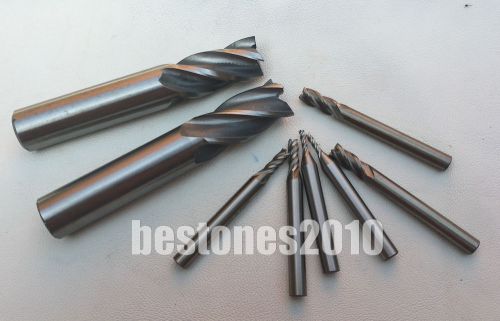 5 pieces of SWT HSS Al 4-Flute End Mills with cutting diameter of 8mm and shank diameter of 8mm.