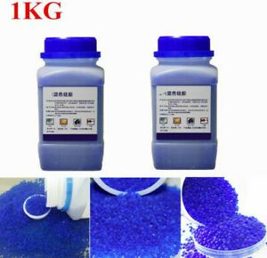 Color-Changing 1kg Blue Reusable Silica Gel Beads Moisture Absorber Desiccant