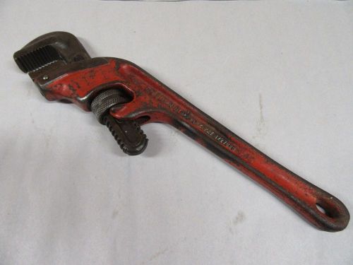 Rigid e14 angle head pipe wrench, 14&#034; oal, good teeth,                   #r93015 for sale