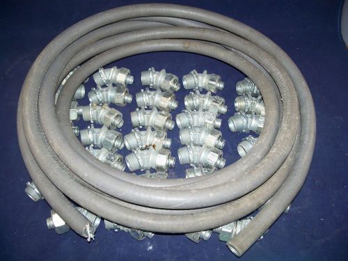 1/2-inch by 1/2-inch PVC Conduit 45-Degree Elbow with 34 Pieces + 3/8-inch Electric-Flex Hose Bundle