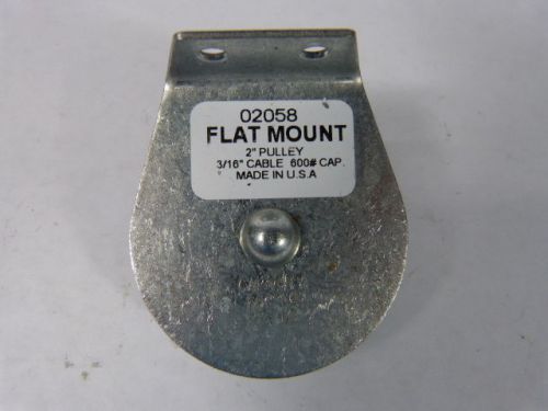 Flat-Mount Pulley 600lbs - Block 02058-2 (Brand New)