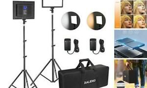 RALENO LED Video Lighting Set including a 75-inch Light Stand, 1 Sturdy Handbag, and...
